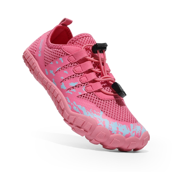 Boys & Girls Lace Up Water Shoes - PINK-BLUE - 5